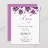 Lila Orchid-Blume mit Blumenkarte (Vorne/Hinten)