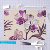 Lila Orchid-Blume Seidenpapier (Handwerk)