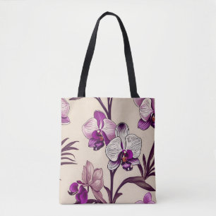 Lila Orchid-Blume Tasche