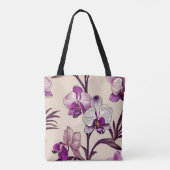 Lila Orchid-Blume Tasche (Rückseite)