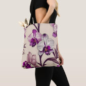 Lila Orchid-Blume Tasche (Von Nahem)