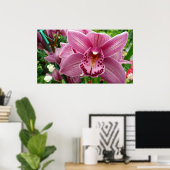 Lila Orchid Elegante Poster (Heimbüro)