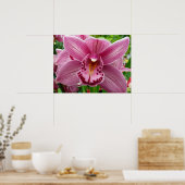 Lila Orchid Elegante Poster (Küche)