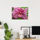 Lila Orchid Elegante Poster (Heimbüro)