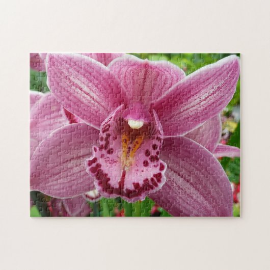 Lila Orchid Elegante Puzzle (Horizontal)