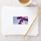 Lila orchid-florales Adressetikett (Insitu)