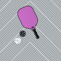 Lila Orchid-Funk und Schwarz-Modern-Monogramm