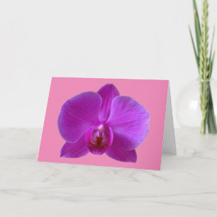 Lila Orchid-Grußkarte Feiertagskarte