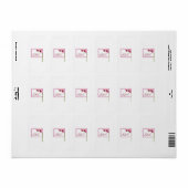 Lila Orchid Hersheys Miniaturwrapper Adressaufkleber (Vorne)