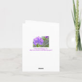 LILA ORCHID KARTE (Rückseite)