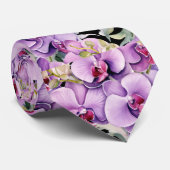 Lila Orchid Krawatte (Gerollt)