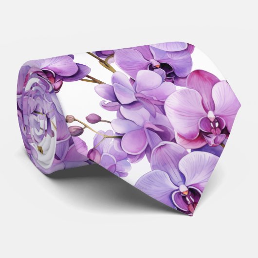 Lila Orchid Krawatte (Gerollt)