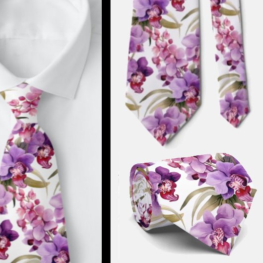 Lila Orchid Krawatte