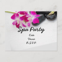 Lila Orchid mit Hot-Stone-Wellness-Center-Party Ei