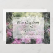 Lila Orchid Muttertagessen Einladung (Vorne/Hinten)