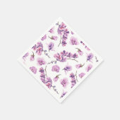 Lila Orchid Napkins Serviette (Ecke)
