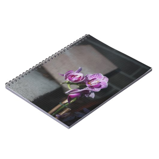 Lila Orchid Notizblock (Linke Seite)