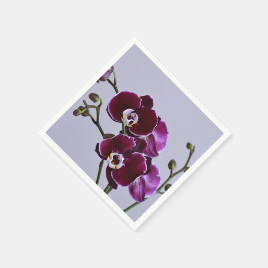 Lila Orchid Paper Napkin Serviette (Ecke)