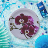 Lila Orchid-Papierplatte Pappteller (Party)
