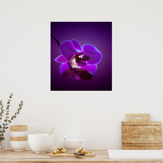 Lila Orchid Poster (Küche)