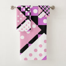 Lila, orchid rosa Punkte