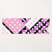 Lila, orchid rosa Punkte Yogamatte (Vorderseite (Horizontal))