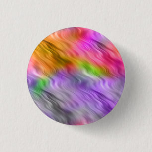 Lila Orchid Wavy Textur Button