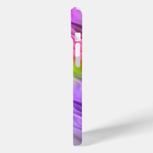 Lila Orchid Wavy Textur Case-Mate iPhone Hülle (Rückseite / Links)