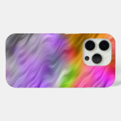 Lila Orchid Wavy Textur Case-Mate iPhone Hülle (Rückseite (Horizontal))