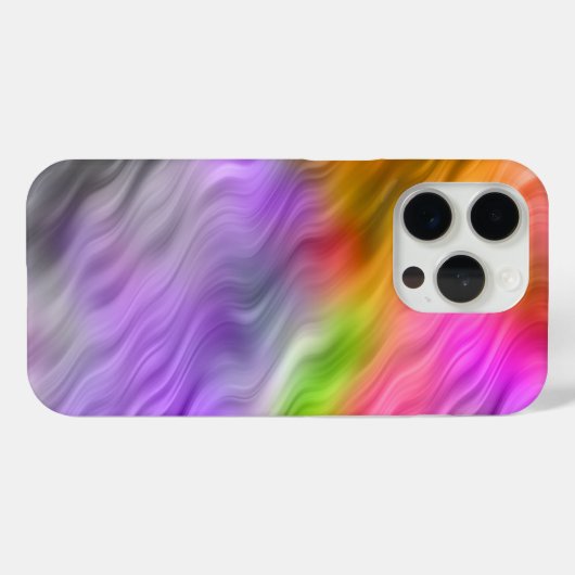 Lila Orchid Wavy Textur Case-Mate iPhone Hülle (Rückseite (Horizontal))