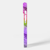 Lila Orchid Wavy Textur Case-Mate iPhone Hülle (Rückseite / Links)