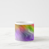 Lila Orchid Wavy Textur Espressotasse (Vorderseite)
