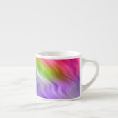 Lila Orchid Wavy Textur Espressotasse (Rechts)