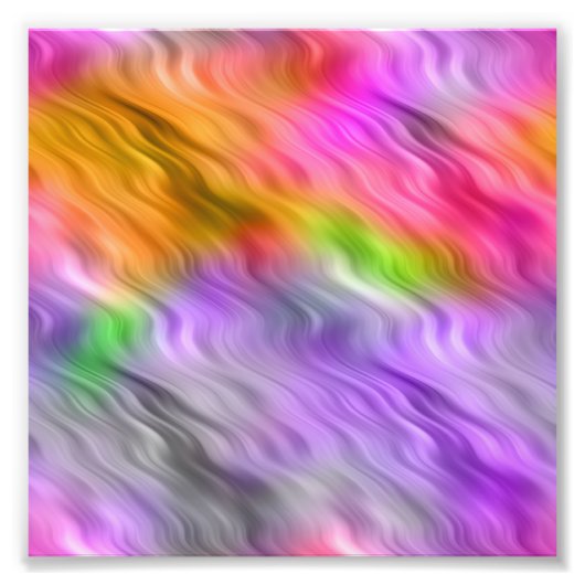 Lila Orchid Wavy Textur Fotodruck (Vorne)