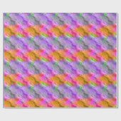 Lila Orchid Wavy Textur Geschenkpapier (Flach)