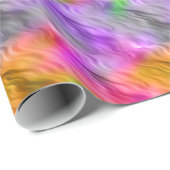 Lila Orchid Wavy Textur Geschenkpapier (Rolleneckpunkt)