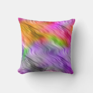 Lila Orchid Wavy Textur Kissen