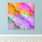 Lila Orchid Wavy Textur Leinwanddruck (Insitu (Holzboden))