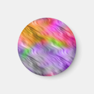 Lila Orchid Wavy Textur Magnet