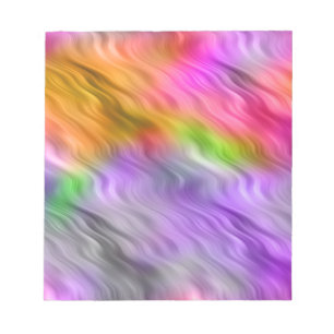 Lila Orchid Wavy Textur Notizblock