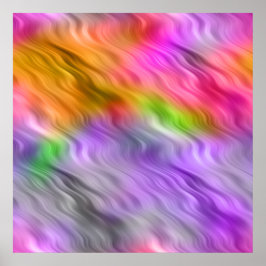 Lila Orchid Wavy Textur Poster