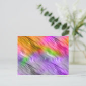 Lila Orchid Wavy Textur Postkarte (Stehend Vorderseite)