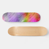 Lila Orchid Wavy Textur Skateboard (Horizontal)
