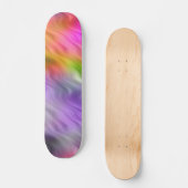 Lila Orchid Wavy Textur Skateboard (Vorderseite)