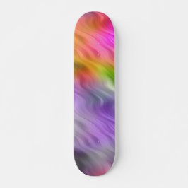 Lila Orchid Wavy Textur Skateboard