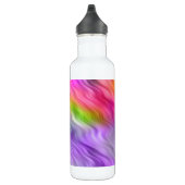 Lila Orchid Wavy Textur Trinkflasche (Rechts)