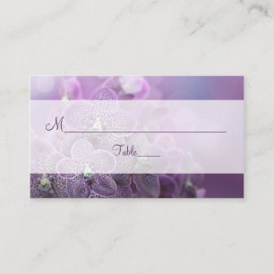 Lila Orchid Wedding Besondere Anlass Platzkarte