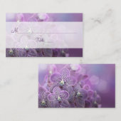 Lila Orchid Wedding Besondere Anlass Platzkarte (Vorne/Hinten)