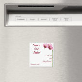 Lila Orchid Wedding Magnet Gefallen (In Situ (Geschirrspüler))