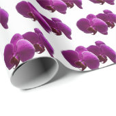 Lila orchide Blume in Blüte Geschenkpapier (Rolleneckpunkt)